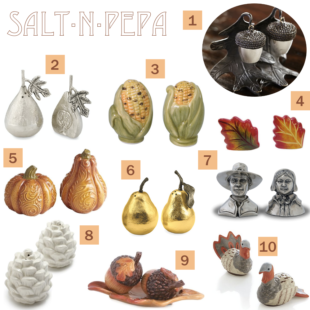 thanksgiving salt and pepper shakers