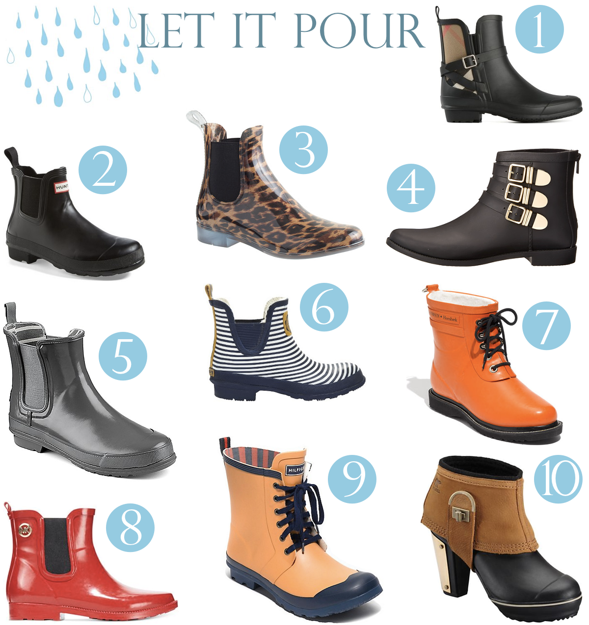 rain boots stylish
