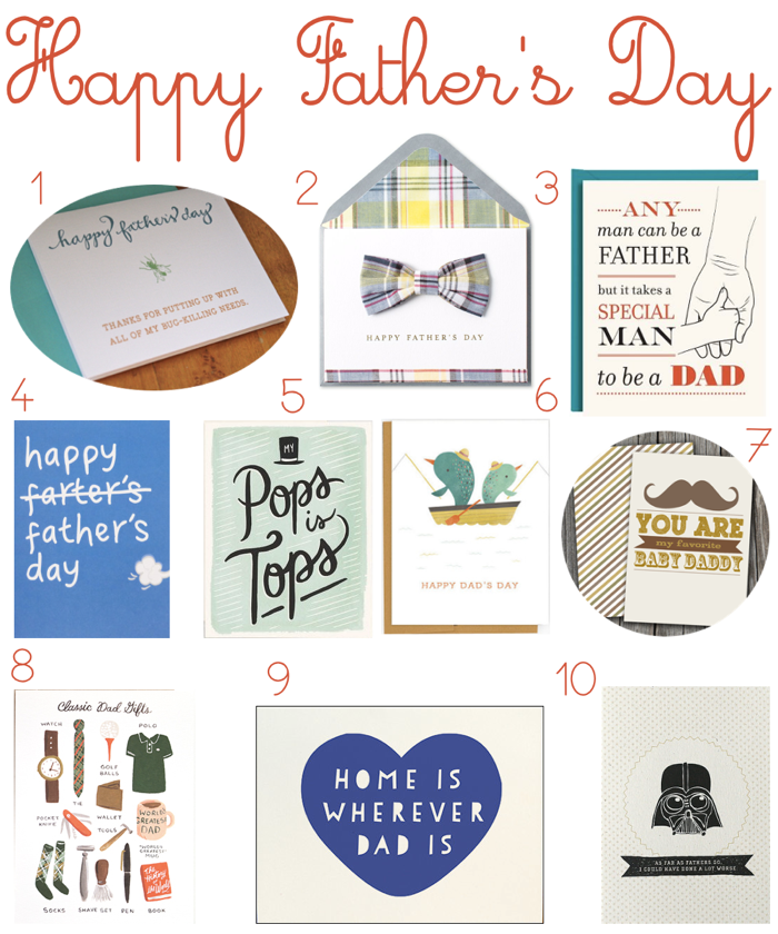 10 Cute Father's Day Cards
