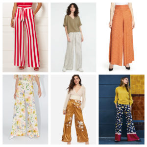 Patterned Palazzo Pants - Peach of Mind